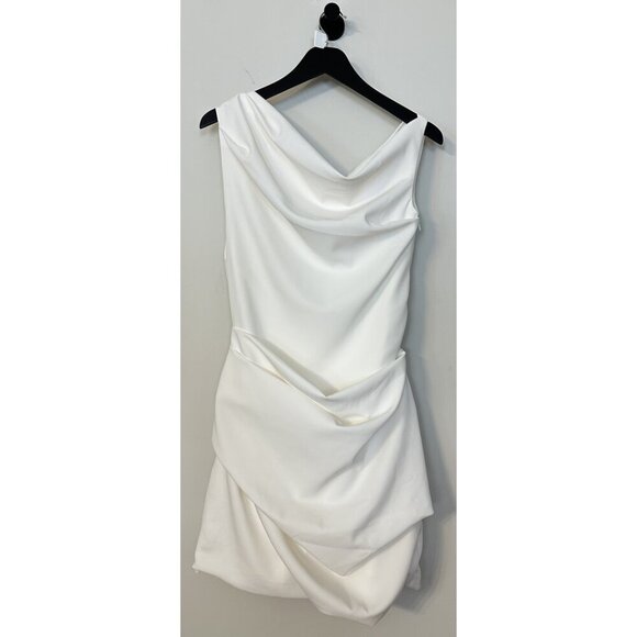 House of CB Cream Off-Shoulder Mini Dress - Picture 9 of 11